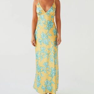 Sorrento Sun Maxi Dress - Golden Bloom